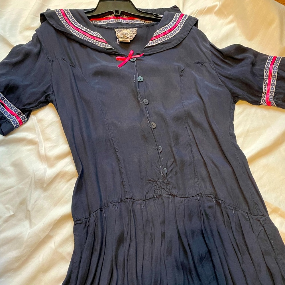 Navy “flapper” sailor dress.